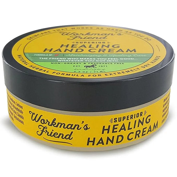 WORKMAN'S FRIEND Superior Healing Hand Cream - Intense Moisturizer - Heals Extremely Dry & Cracked Skin - 2.5 ounce - Prod...