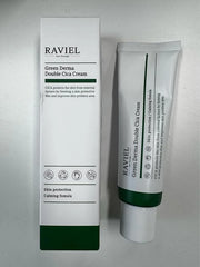RAVIEL Green Derma Double Cica Cream | Redness relief & Skin Barrier Protection | Calming & Soothing, Deep Hydration Moist...
