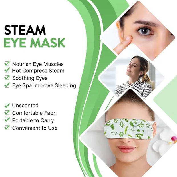 Minidiva Steam Eye Mask for Dry Eyes, 30Pcs Self Heating Spa Warm Eye Mask Relax Sleep Mask, Disposable Heated Eye Mask fo...