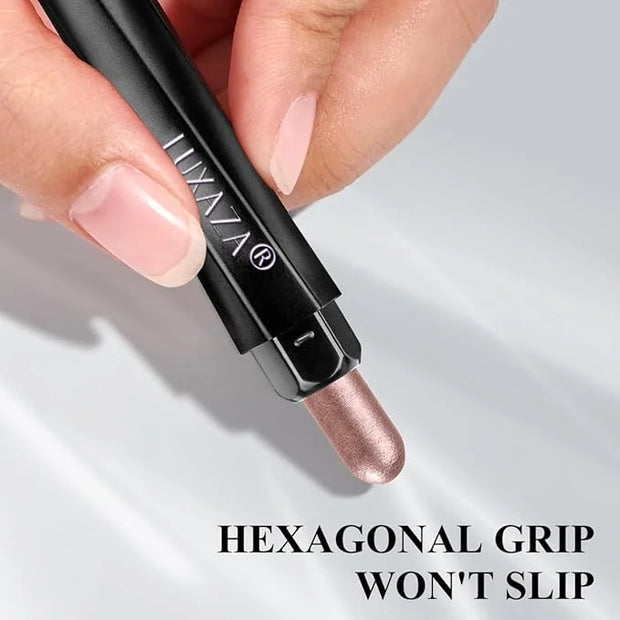 Neutral Eyeshadow Stick Makeup Set, Metallic Shimmer Matte Cream Eye Shadow Eyeliner Brightener Pencil Crayon - Classic 6P...