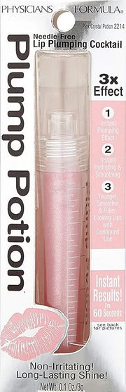 Physicians Formula Plump Potion™ Needle-Free Lip Plumping Cocktail Lip Gloss, Pink Crystal Potion, Hypoallergenic, Fragran...