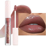 ﻿Rose Tan lip plumper gloss Tinted Glitter Lipgloss Lip Oil Teens Moisturizing Lipstick Lip Balm High Shine And Vegan Plum...