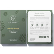 Eve Hansen Skincare Duo: Organic Rose Water Spray (8 oz) & Collagen Face Mask Sheets (Set of 5) – Hydrating & Soothing Car...