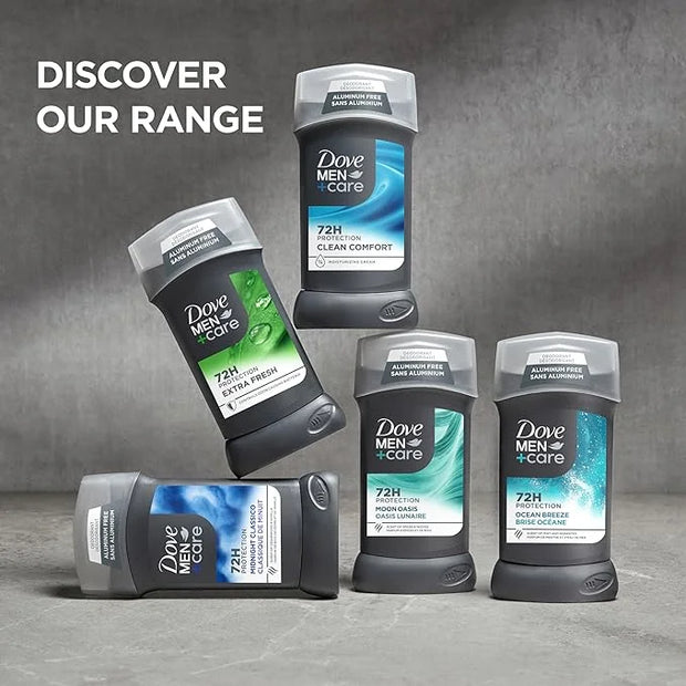 Dove Men+Care Deodorant Stick for Men Clean Comfort Pack of 2 Aluminum Free 72-Hour Odor Protection Mens Deodorant with 1/...