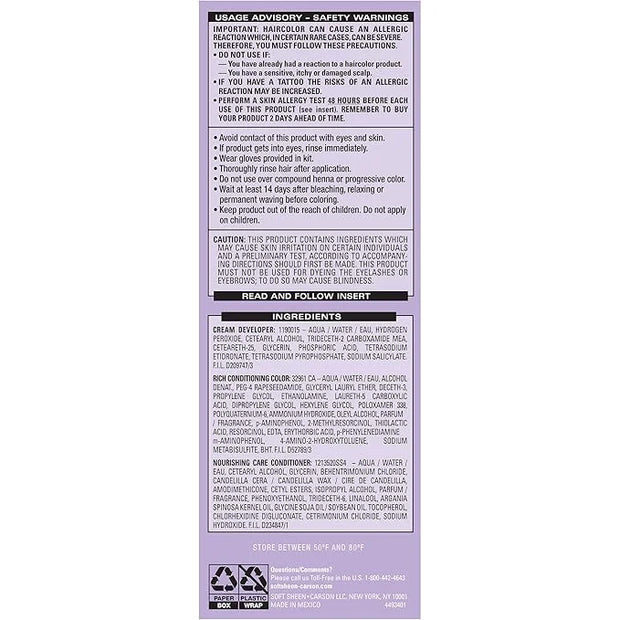 SoftSheen-Carson Dark and Lovely Fade Resist Rich Conditioning Hair Color, Permanent Hair Color, Up To 100 percent Gray Co...