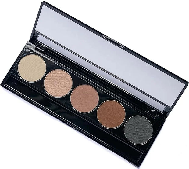 Matte Warm Tone Neutral & Shimmer Highlight Vegan Eyeshadow Palette; Talc, Paraben & Cruelty Free - Product Image