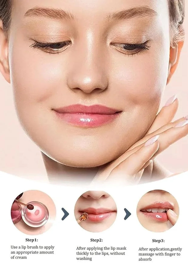 Bee Lip Balm Honey Pot,Honey Lip Exfoliator