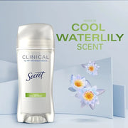 Secret Clinical Strength Antiperspirant Deodorant for Women, 3X Stress Protection, 72hr Sweat & Odor Protection, PH Balanc...