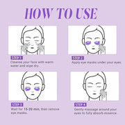 Under Eye Patches with Vitamin C and Witch Hazel Eye Mask for Dark Circles and Puffiness,Face Mask Skin Care Products 30 P...