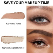 FV Waterproof Eyeshadow Stick Duo,Long-Lasting Cream Eye Shadow Makeup Sets, High Pigmented Eyeshadow Pencil with Matte & ...