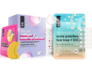 LE GUSHE K-BEAUTY Pimple Patches for Face (132 dots) & Under Eye Patches (30 Pairs). Gold Eye Mask with Collagen & Amino A...