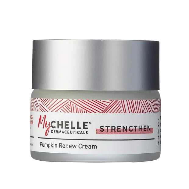 MyChelle Dermaceuticals Pumpkin Renew Cream (1.2 Fl Oz) - Daily Face Moisturizer with Pumpkin Seed Oil, Cloudberry Extract...