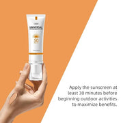 VGO Tinted Sunscreen for Face SPF 50, Hydrating Sun Essence Face Sunscreen Leaves No Sticky Feeling Travel Size Sunscreen ...