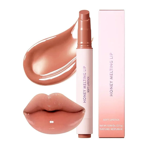 Nature Republic HONEY MELTING LIP (17 ROSE BEIGE) SOFT LIP STICK, Hydrating Gloss, Moisturizing balms, Sheer tint, Shine &...