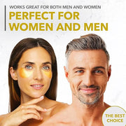 Under Eye Mask for Dark Circles and Puffiness, Wrinkles, 24k Gold Under Skincare Treatment Patches for Puffy Eyes with Col...