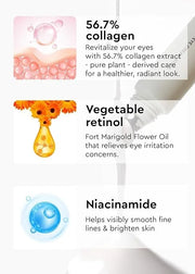 Bewants Under Eye Cream for Puffiness and Bags, Phyto Collagen Firming & Hydrating Treatment – 56.7% Vegan Collagen & Plan...