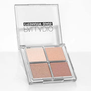 Palladio Eyeshadow Quads, Velvety Pigmented Blendable Matte, Metallic and Shimmer Finishes, Creamy Formula, Four Way Quad ...