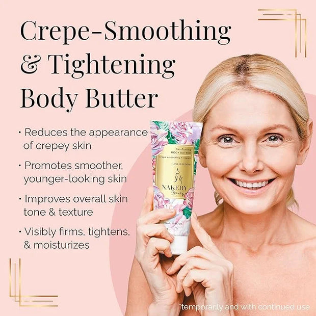 Nakery Body Butter Anti Aging Moisturizer - Body Cream Skin Tightening Cream & Neck Firming Cream, Moisturizing Cream & Ne...