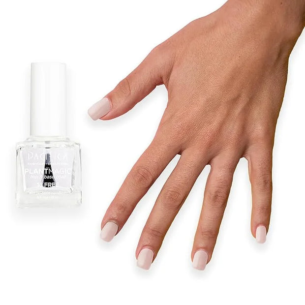 Pacifica Natural Base and Top Coat Breathable Clear Coat, Long-Lasting for Glossy Nails, Vegan & Cruelty-Free - Product Image