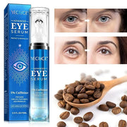 Eye Serum for Dark Circles and Puffiness, Under Eye Serum with 5% Caffeine Anti Aging Smooths fine lines and wrinkle appea...