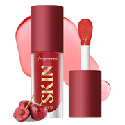 2Pack Big Brush Head Hydrating Lip Glow Oil Plumping Lip Tint, Hydrating Lip Gloss Tinted Lip Balm Transparent Lip Care, L...