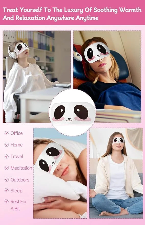 IREV 12 Pack Steam Eye Mask, SPA Warm Sleep Eye Mask, Disposable Heated Eye Masks for Dark Circles, Puffy Eyes, Relief Str...