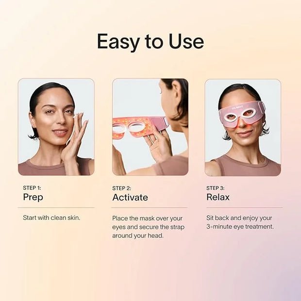 Solawave Eye Recovery Pro | FDA Cleared Red and Infrared Light Therapy for Under-Eye Wrinkles, Forehead Lines, 11s, Crow's...