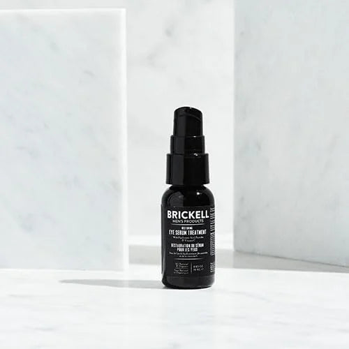 Brickell Men's Dark Circle Under Eye Treatment Serum For Men, Natural and Organic Eye Gel to Firm Men's Wrinkles, Reduce D...