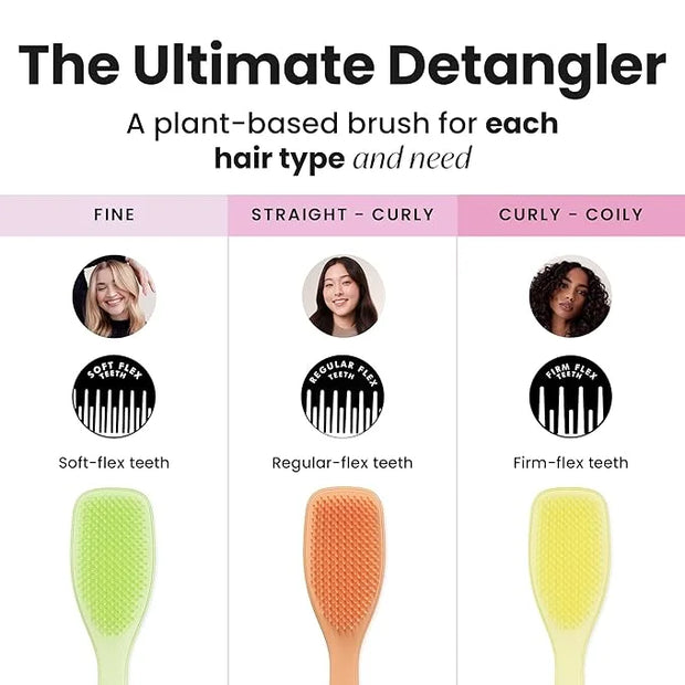 Tangle Teezer Plant-Based Ultimate Detangler Brush, Dry & Wet Hair Brush, Eliminates Knots & Reduces Breakage for All Hair...