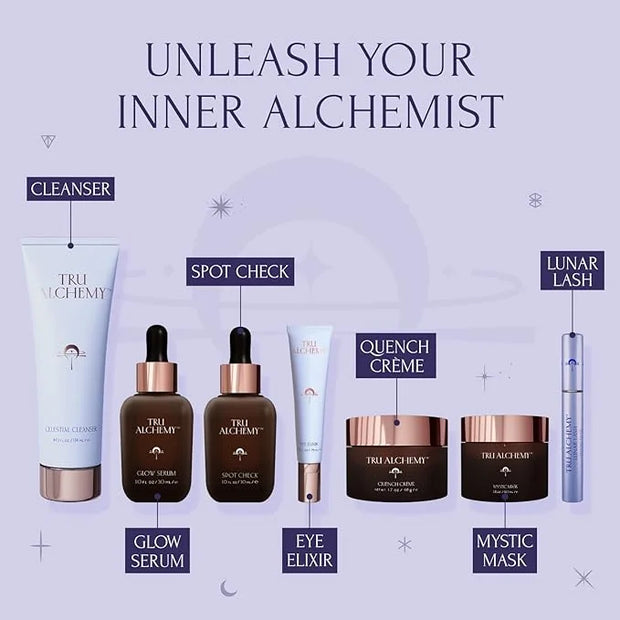 Tru Alchemy Lunar Lash + Eye Elixir | Lash Serum w/Keratin, Collagen, & Hyaluronic Acid + Cooling Dark Circle Treatment wi...