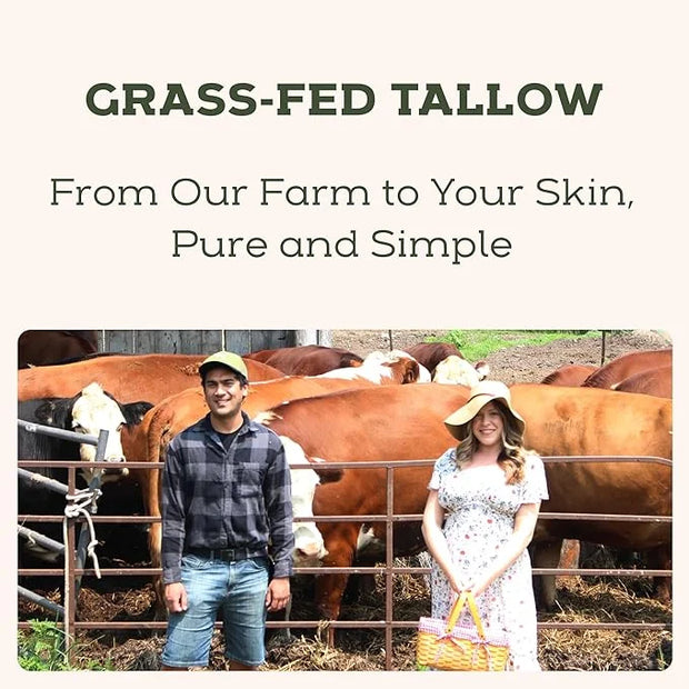 Beef Tallow for Skin - Beef Tallow For Face - Tallow Face Moisturizer - Beef Tallow Moisturizer - Tallow Balm - Grass Fed ...
