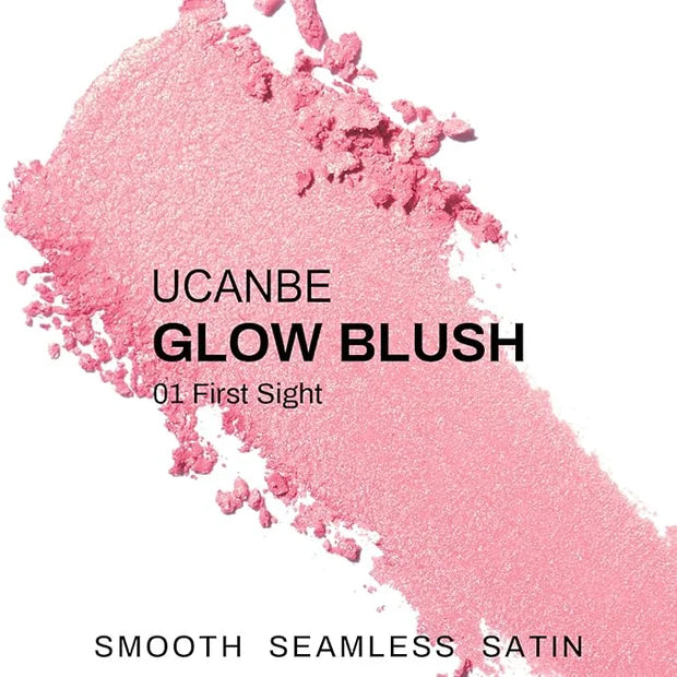 UCANBE Baked Blush for Cheek, Glow Blushing Palette - Seamless Silky Blendable Powder Blush Makeup Palette, Delivering Lon...