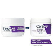 CeraVe Skin Renewing Night Cream, Niacinamide, Peptide Complex, and Hyaluronic Acid Moisturizer for Face, 1.7 Ounce, Packa...