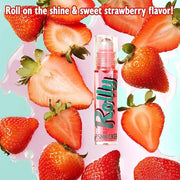 Lip Smacker Rolly Lip Gloss, Classic Roller-Ball Design for a Cooling Sensation, Hydrating & Moisturizing Shine - Strawber...