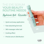 Hyaluronic Eye Roll-On Cooling, Eye Serum Against Wrinkles and Dark Circles - Product Image