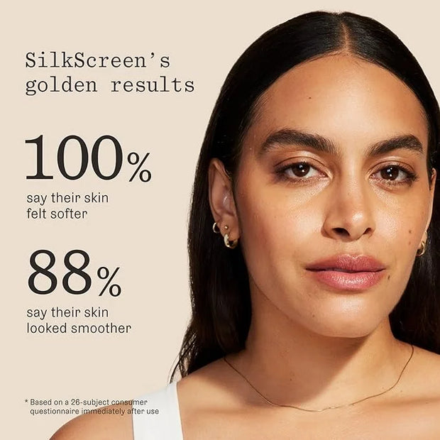 SilkScreen Sheer Tinted SPF 50 Mineral Face Sunscreen, Anti-Aging Hydrating Serum, Visibly Smooths and Enhances Glow, Agen...