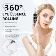 5% Caffeine Eye Serum, Anti-Aging Eye Cream with 360°Massage Roller, Eye Serum for Dark Circles and Puffiness, Reduces Fin...