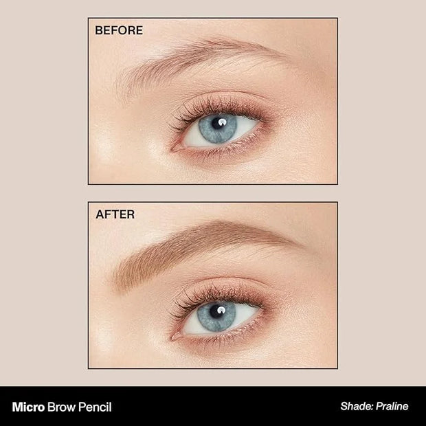 Morphe Micro Dual Eyebrow Pencil - Dual-Ended Brow Pencil Featuring a Retractable, Ultra-Precise, Pointed Tip - Richly Pig...