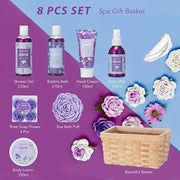 Mother's Day Gifts for Mom Gift Basket for Women, Luxury 11Pcs Floral Perfume Scents Bath and Body Home Spa Gift Kit with ...