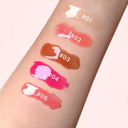 5 Colors Lip Balm Butter,Hydrating Lip Gloss Set,Plumping Lip Glow Oil,Nourishing Lip Care Repair Lip Mask with Natural In...