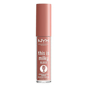 NYX PROFESSIONAL MAKEUP This Is Milky Gloss, Lip Gloss with 12 Hour Hydration, Vegan - Choco Latte Shake (Milk Chocolate) ...