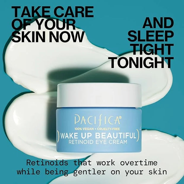 Pacifica Wake Up Beautiful Retinoid Eye Cream – Anti-Aging Under Eye Cream for Fine Lines & Wrinkles, Infused w/ Retinoid,...