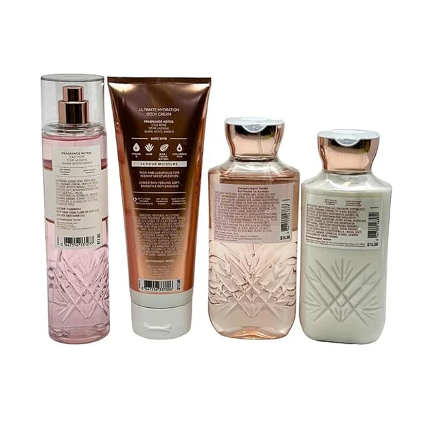 Bath & Body Works PURE WONDER Deluxe Gift Set - Fragrance Mist - Body Cream - Body Lotion - Shower Gel - Full Size - Produ...