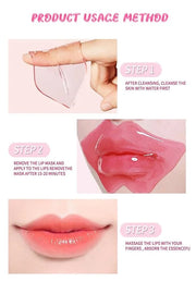 60 Pairs Lip Masks with Eye Mask, 24K Collagen Under Eye Patches for Dark Circles and Puffy Eyes, Reduce Lip Wrinkles, Ant...