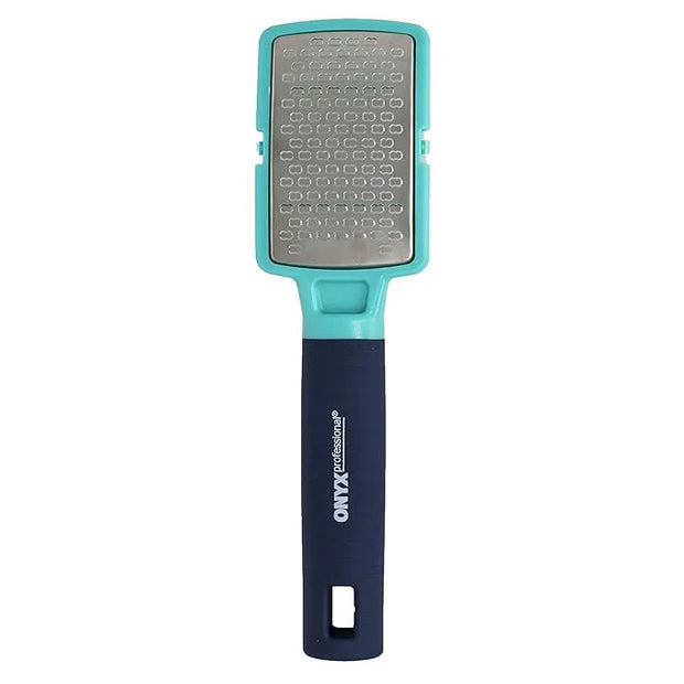 Onyx Professional Foot Rasp, No Mess Callus Remover for Feet, Includes Debris Catcher - Stainless Steel Foot Scrubber Dead...