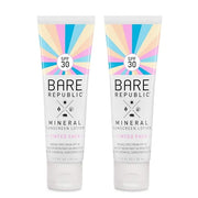 Bare Republic Tinted Mineral Sunscreen SPF 30 Sunblock Face Lotion, Sheer and Non-Greasy Finish, 1.7 Fl Oz, 2 Pack