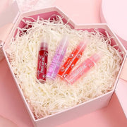 4-Piece Lip Gloss Set for Girls - Roll-On Lip Oil, Long Lasting Lip Care, Shining Clear Hydrating Glossy Tinted Balm - Pro...