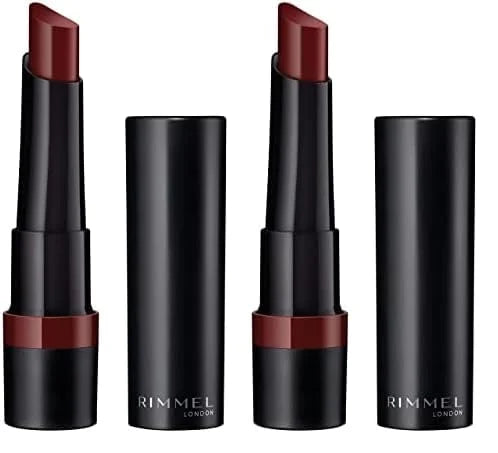 Rimmel Lasting Finish Matte Lipstick, 560 Crimson Desire (Pack of 2) - Product Image