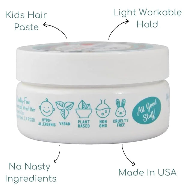 LANE & CO. Hair Paste - Plant-Based Styling Paste for Babies, Toddlers, Kids - Natural & Organic Formula, Safe & Non-Stick...