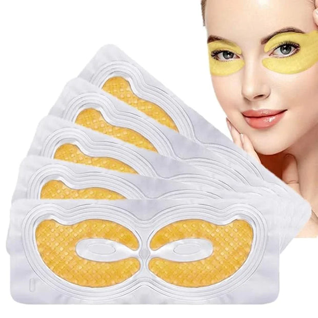 Gold Hydrogel Eye Patches, Collagen Crystal Under Eye Gel Mask Pads - Reduce Wrinkles,Puffy Eyes,Dark Circles,Undereye Bag...